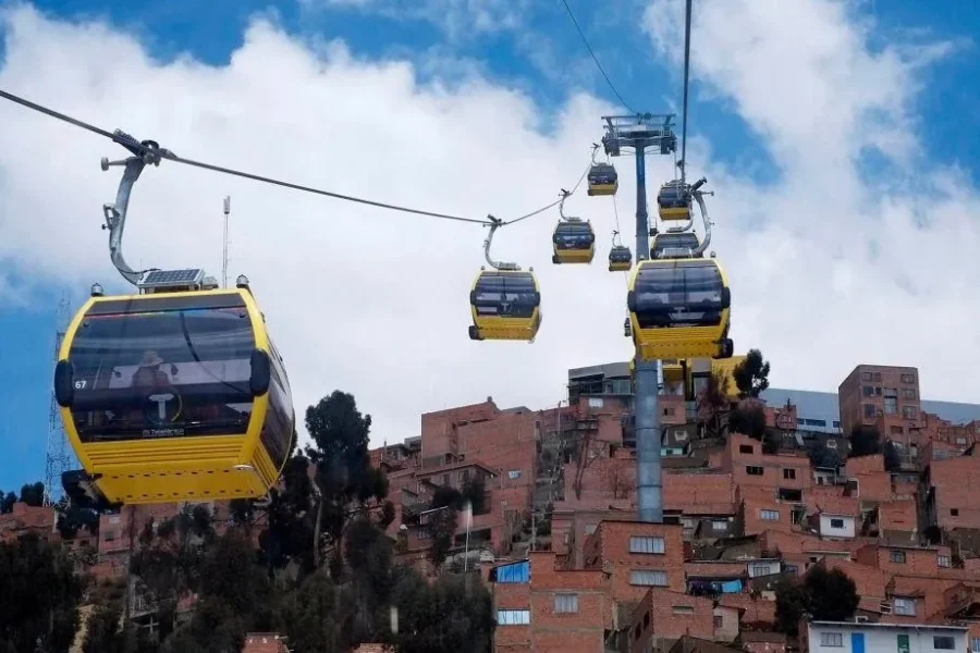 Teleférico em La Paz, uma das inspirações para o desenvolvimento do em Salvador